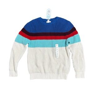 NWT Boys' Colorblock Pullover Sweater size medium (8) - Cat & Jack